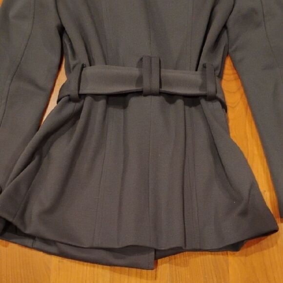 Women's Double-Breasted Gray Jacket - Picture 5 of 6